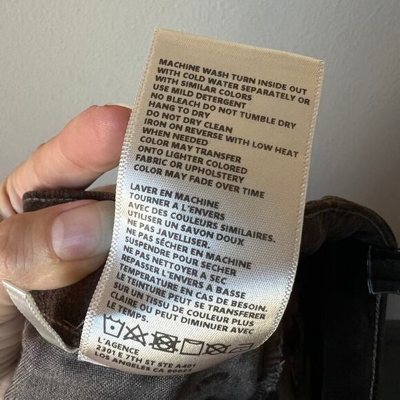 L’Agence Stevie High Rise Straight Pant in Espresso Size 30 - Picture 6 of 6